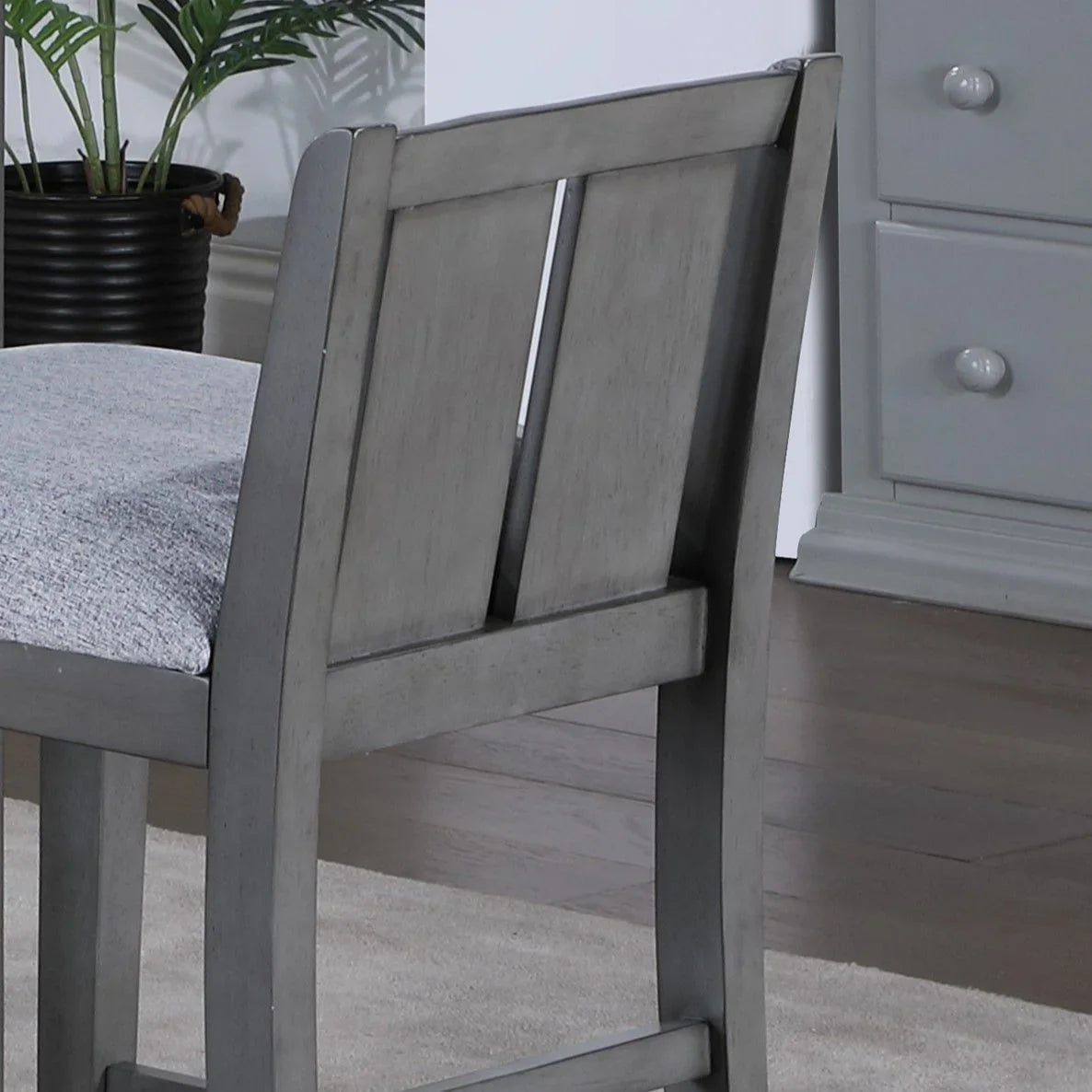 Graham - 20" Upholstered Seat Counter Height Chair (Set of 2) - Furniture Home Direct