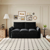 Pull Out Sofa Bed, 3 Seat Convertible Sleeper Sofa With 2 In 1 Pillow And Blanket Set - Furniture Home Direct