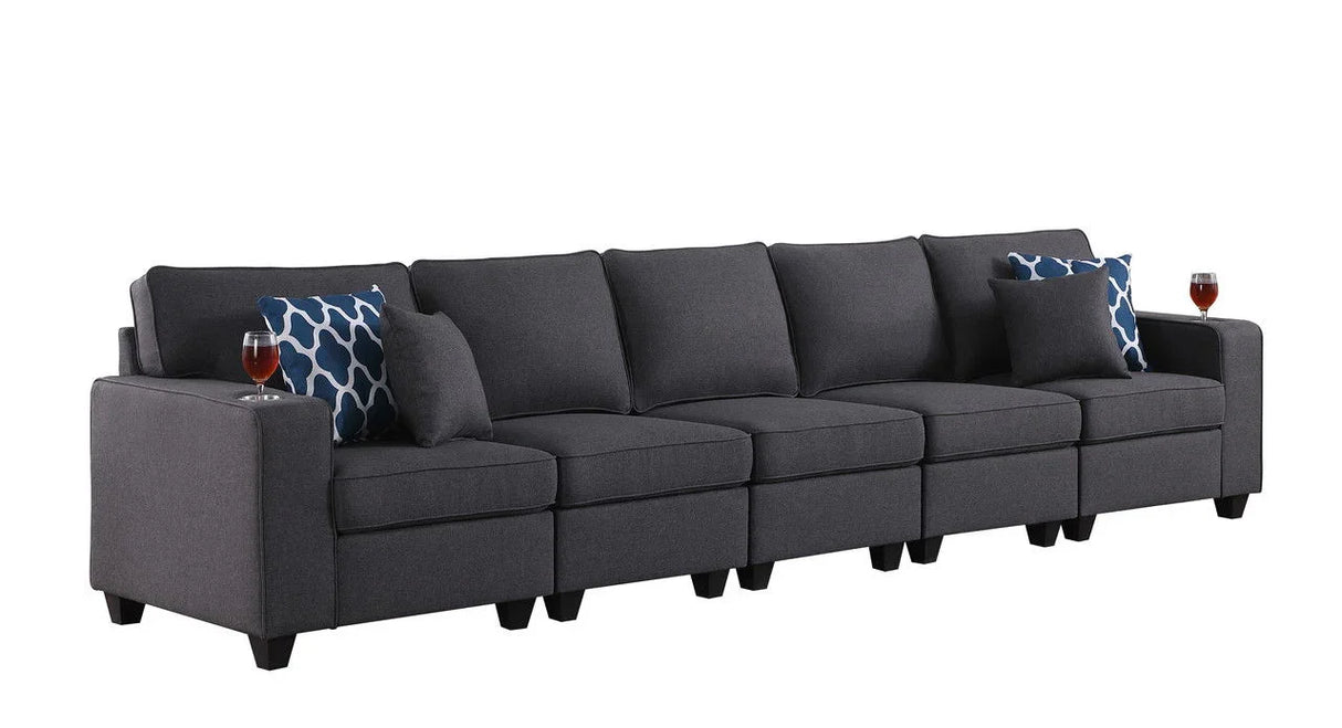 Cooper - Beautiful Sofa With Cupholder - Furniture Home Direct