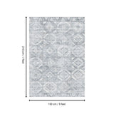 Toucan - Washable Non - Slip Area Rug - Silver - Furniture Home Direct