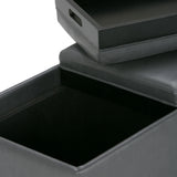 Avalon - Upholstered Storage Ottoman - Furniture Home Direct
