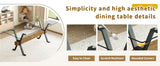 Dining Set Glass Table with Dark Gray Chairs Charcoal - Furniture Home Direct