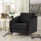 Sofia - Velvet Modern Chic Accent Armchair - Furniture Home Direct