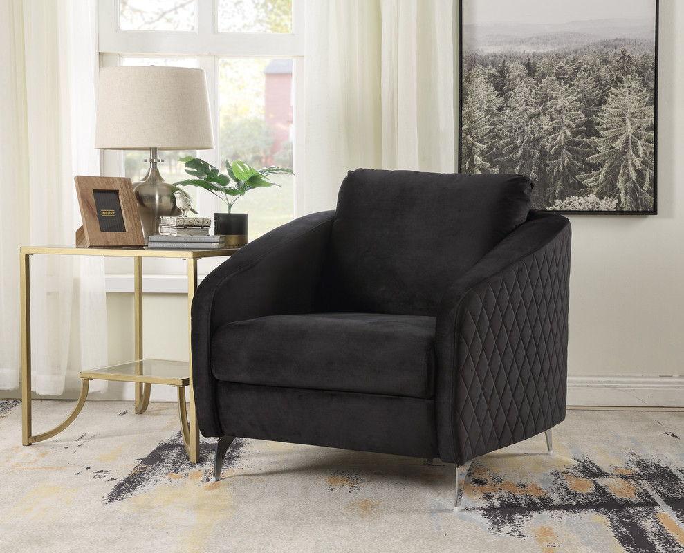 Sofia - Velvet Modern Chic Accent Armchair - Furniture Home Direct