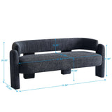 Boucle Upholstery Modern Sofa For Living Room - Furniture Home Direct