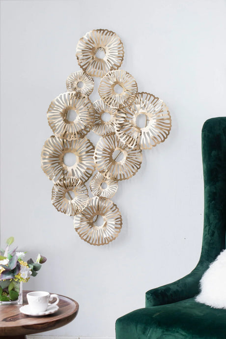 Iron Wall Art - Gold - Furniture Home Direct