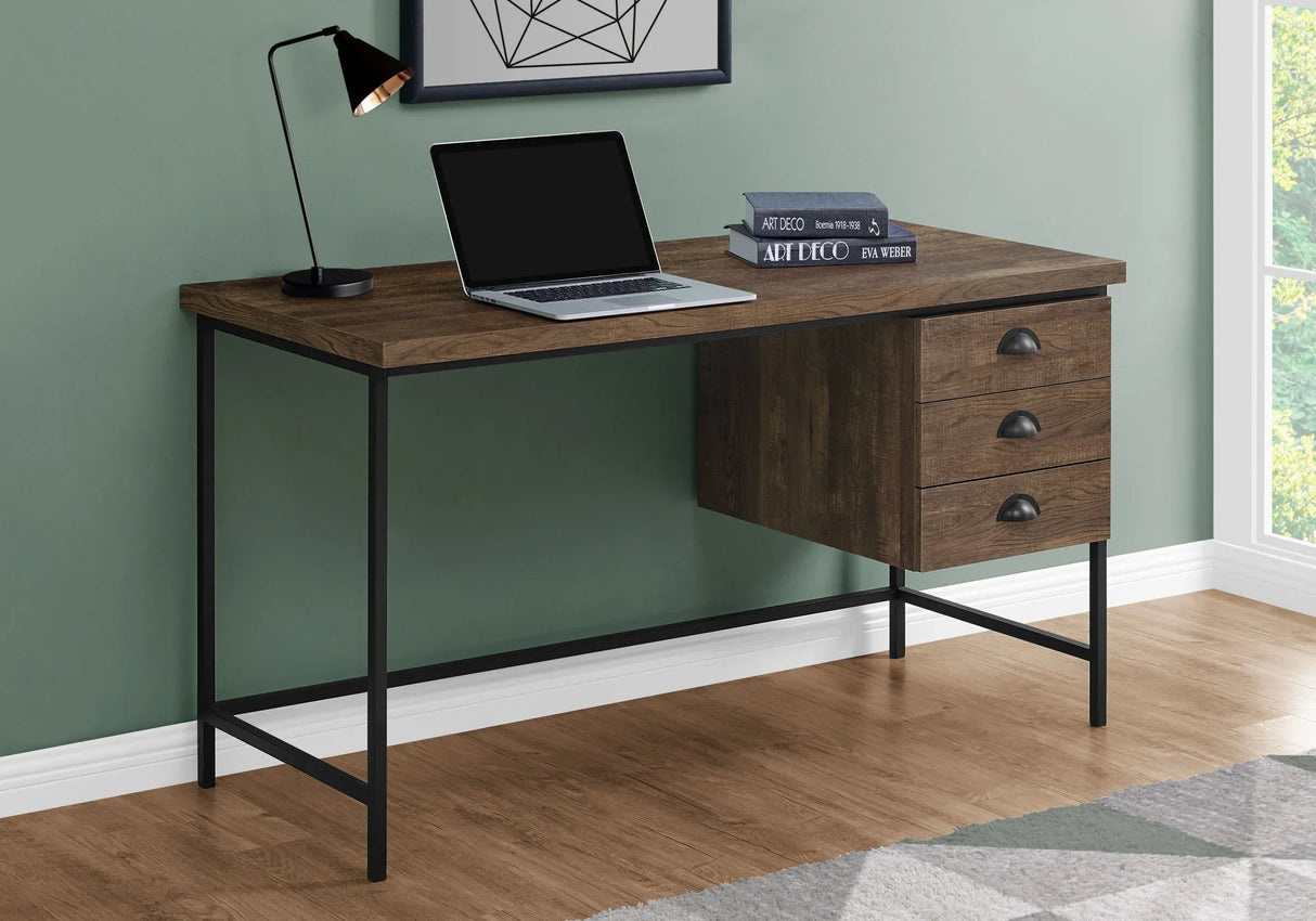 Computer Desk For Home Office, Laptop, 3 Storage Drawers, Contemporary & Moder - Furniture Home Direct