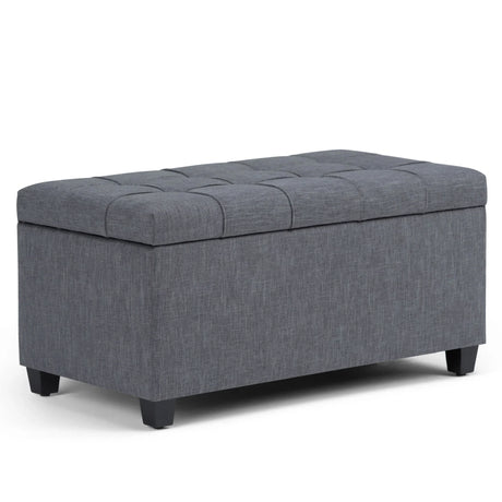 Sienna - Upholstered Storage Ottoman Bench - Furniture Home Direct
