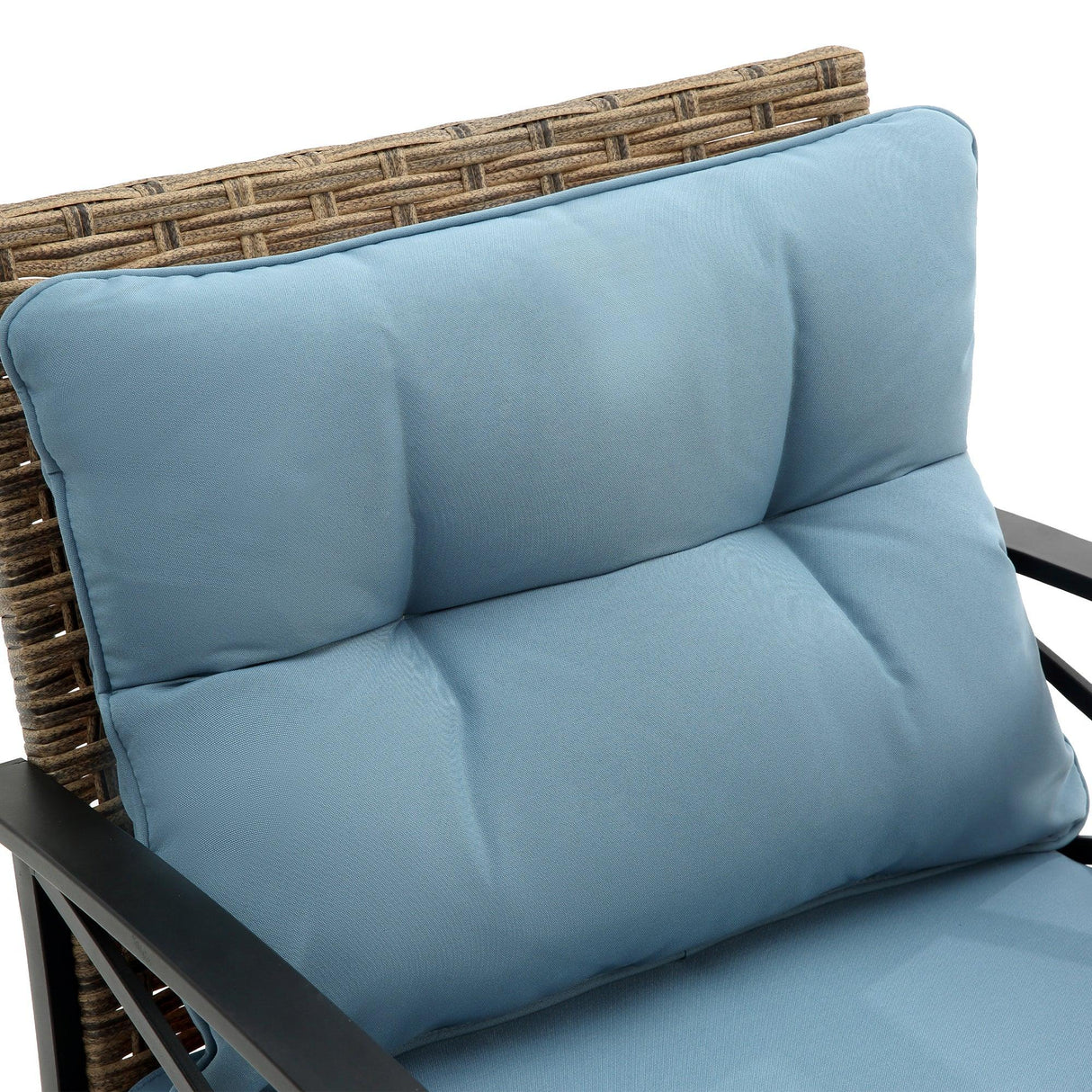 4 PC Outdoor Patio Set - Blue - Furniture Home Direct