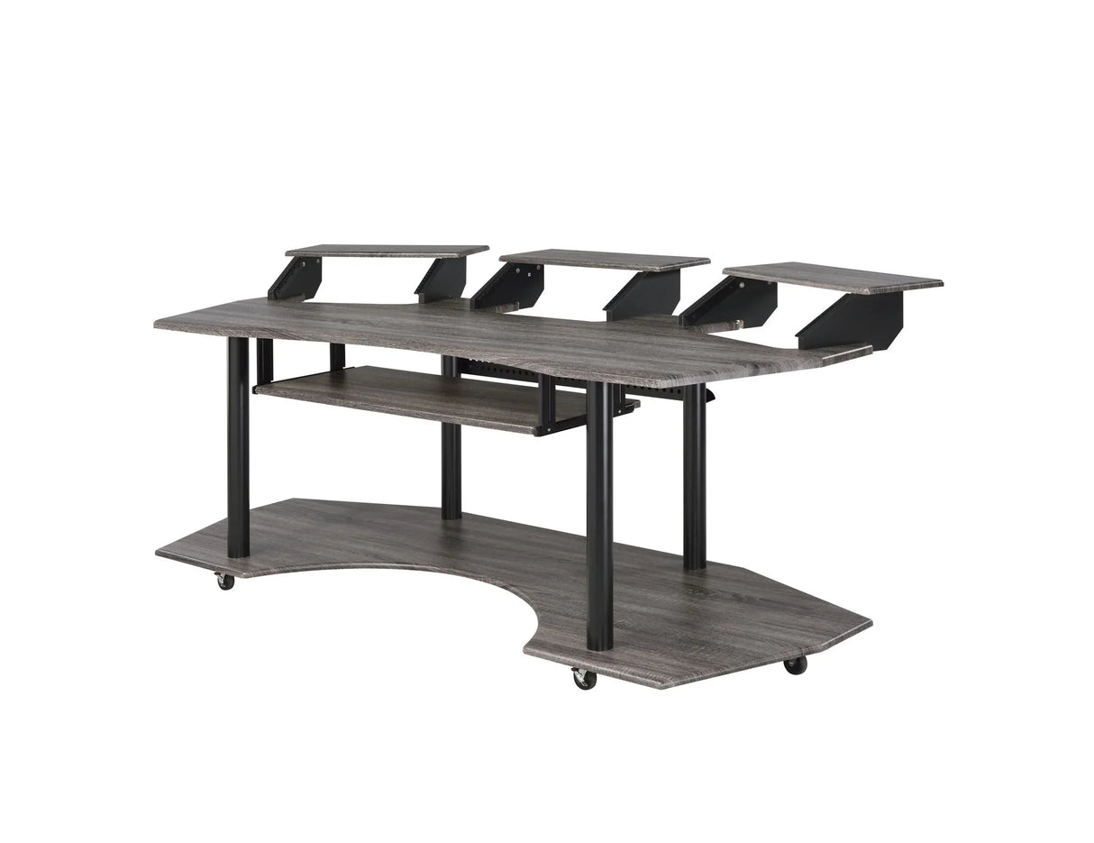 Eleazar - Music Recording Studio Desk - Wood - Furniture Home Direct