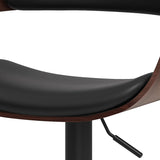Archer - Bentwood Adjustable Swivel Bar Stool - Black - Furniture Home Direct