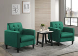 Hale - Velvet Armchairs And End Table Living Room (Set of 3) - Furniture Home Direct