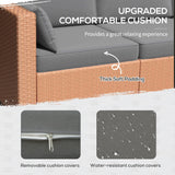 Outdoor Wicker Sofa - Gray - Furniture Home Direct