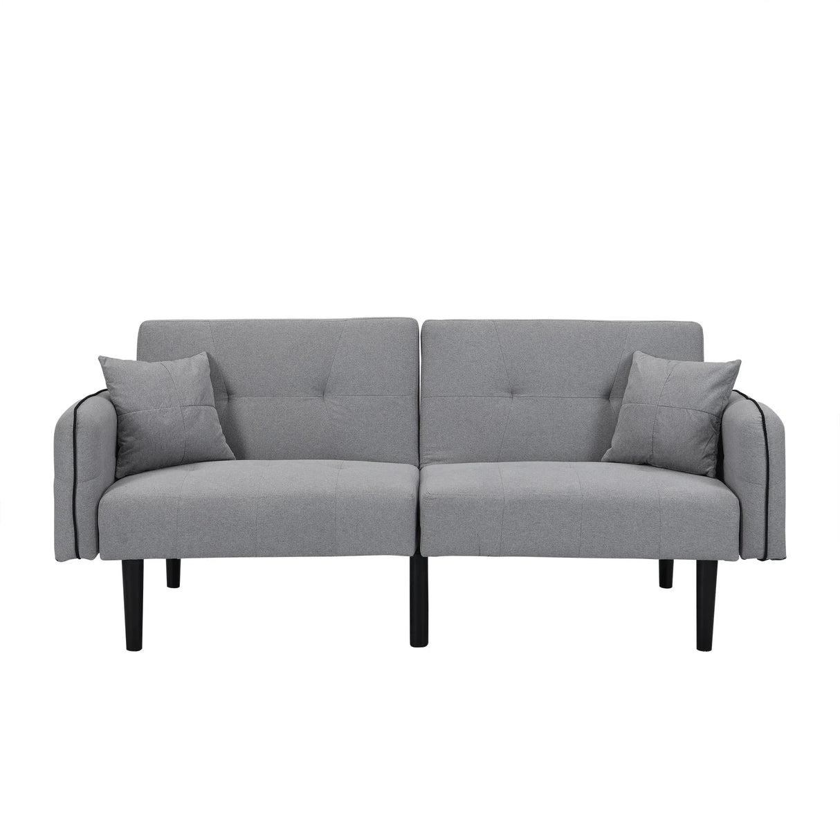 Modern Folding Ottoman Sofa Bed With Stereo System - Gray - Furniture Home Direct