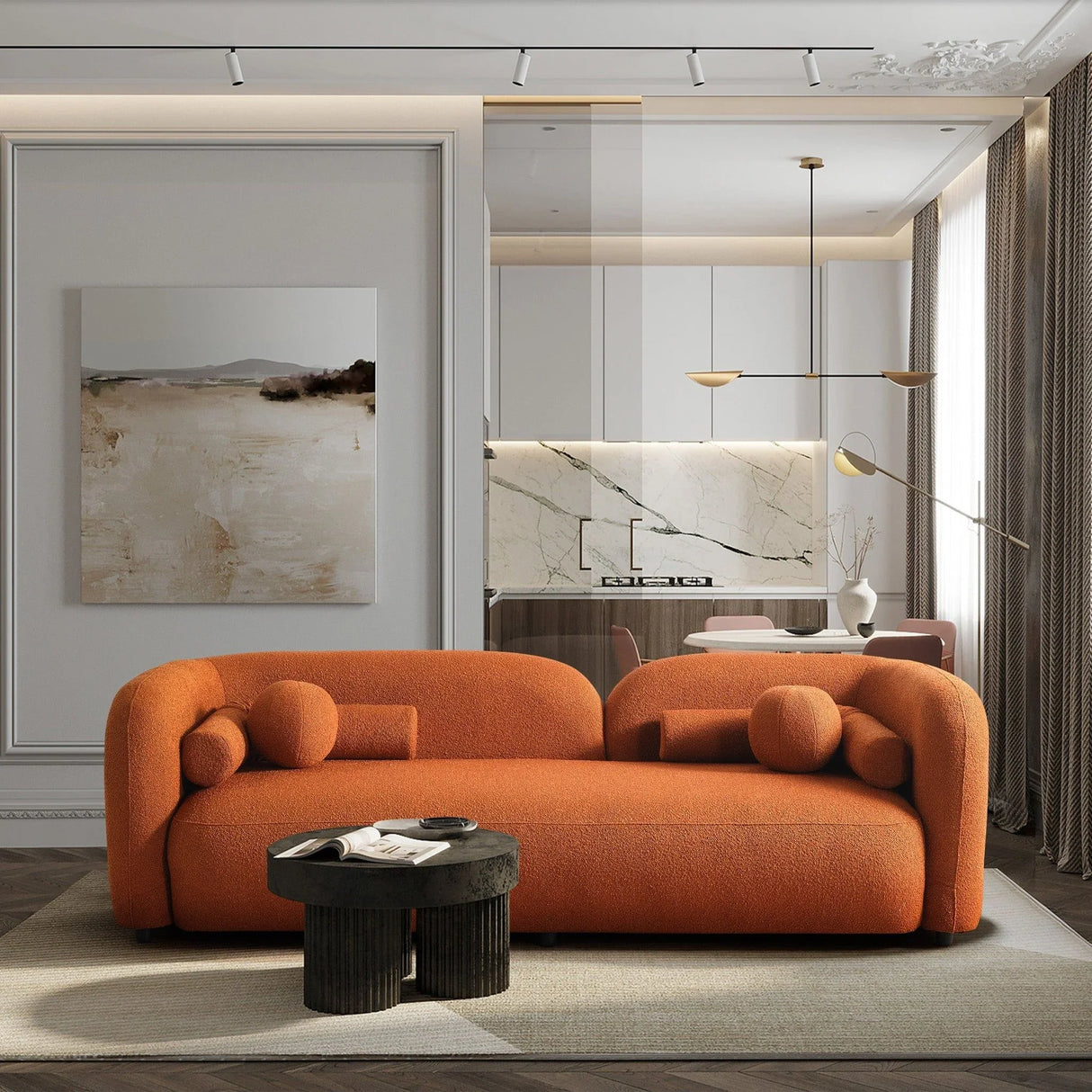Donna - Japandi Style, Boucle Sofa - Furniture Home Direct