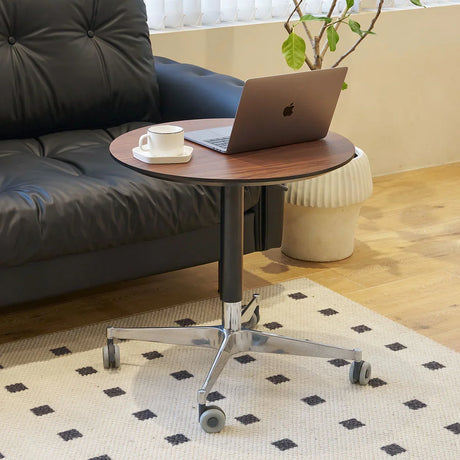 Movable, Adjustable, 360 Swivel Table With Star Base - Furniture Home Direct