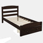 Platform Bed Frame With Storage Drawer And Wood Slat Support No Box Spring Needed - Furniture Home Direct