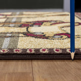 Tribes - 5'3" X 7'3" Southwest Area Rug - Beige - Polypropylene - Furniture Home Direct