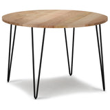 Hunter - Round Dining Table - Natural - Furniture Home Direct