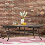 Rectangle Extension Table - Dark Lava Bronze - Furniture Home Direct