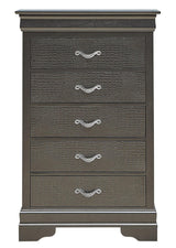 Sleek Transitional Chest - Metal Black - Furniture Home Direct