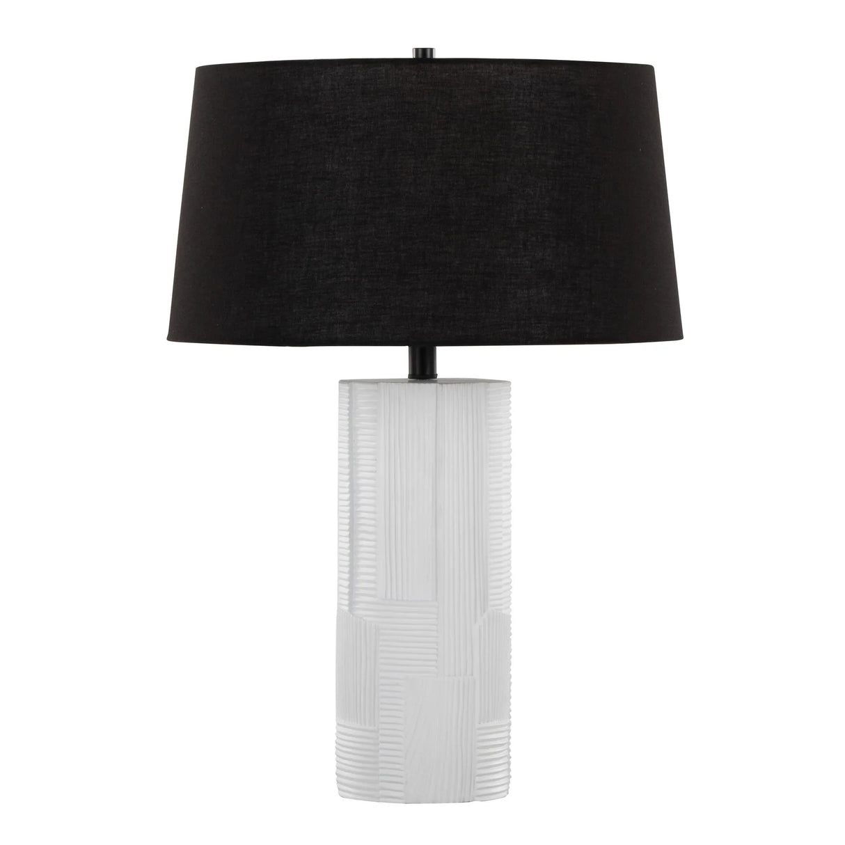 Petra - Contemporary Table Lamp (Set of 2) - Cream / Black - Furniture Home Direct