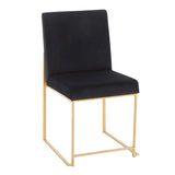 Fuji - Contemporary Stylish Frame, High Back Dining Chair (Set of 2) - Furniture Home Direct