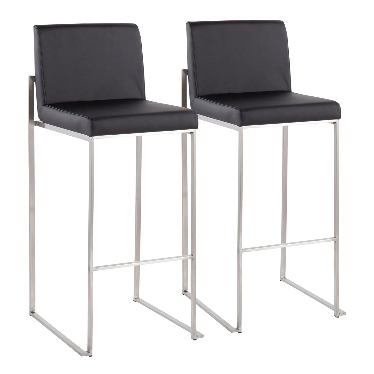 Fuji - Contemporary And Modern Elegance High Back Barstool - Furniture Home Direct