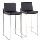 Fuji - Contemporary And Modern Elegance High Back Barstool - Furniture Home Direct