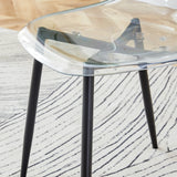 Dining Chairs Acrylic Modern Set 4 Pack Slim Clear - Furniture Home Direct