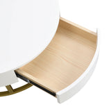 Nesting Coffee Tables Round Lift-Top Modern Black and White - Furniture Home Direct