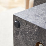 Coffee Table Modern Minimalist Stone Look MDF Textured Gray - Furniture Home Direct