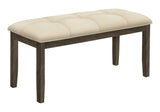Bench, Rectangular, Hallway, Upholstered, Transitional - Cream - Furniture Home Direct