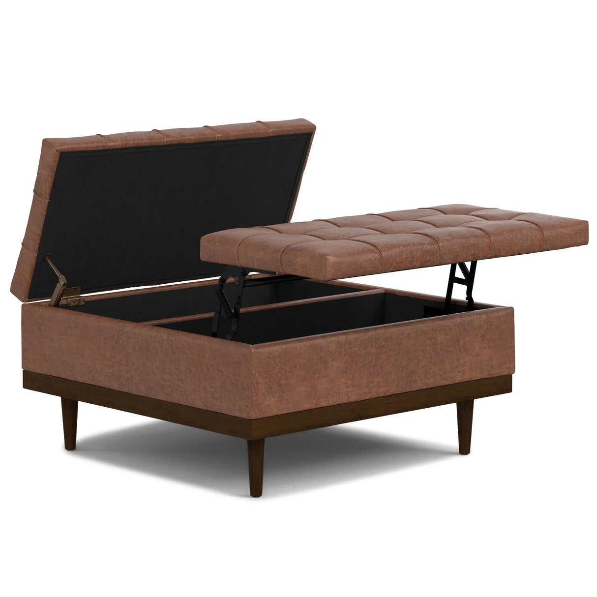 Mariah - Upholstered Lift Top Table Storage Ottoman - Furniture Home Direct