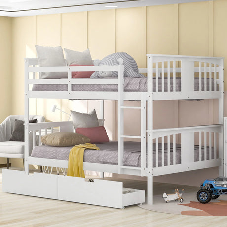 Bunk Bed With Ladder For Bedroom, Guest Room Furniture - Furniture Home Direct