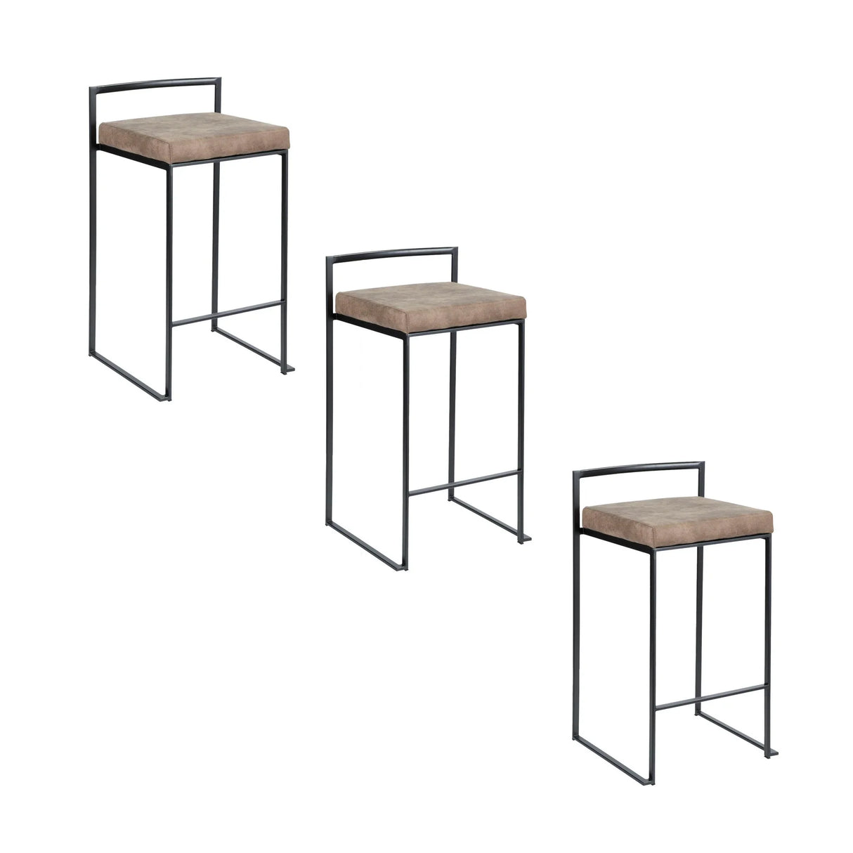 Fuji - Contemporary Style Stackable Counter Stool - Furniture Home Direct