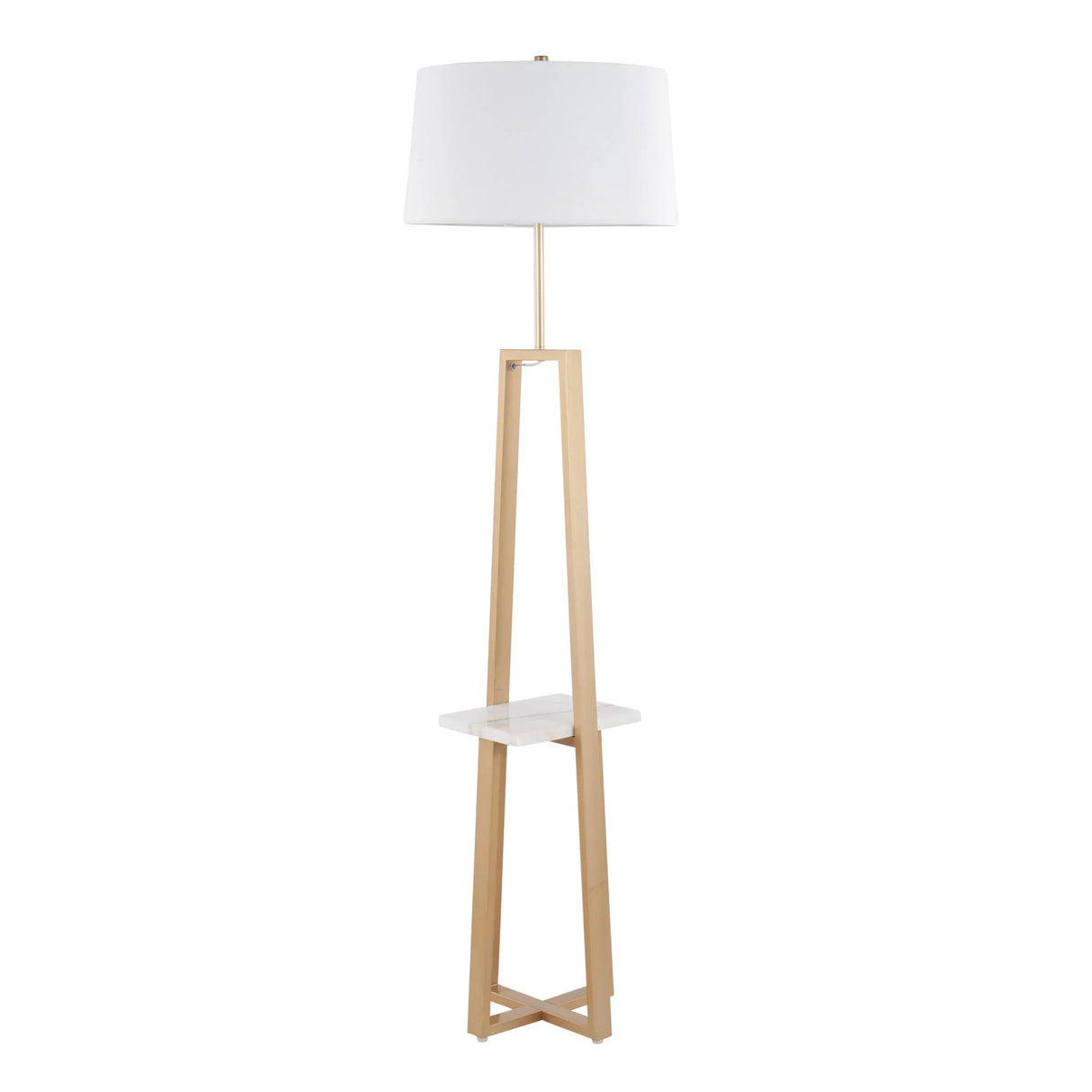 Cosmo - Shelf Contemporary / Glam Floor Lamp - Furniture Home Direct