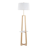 Cosmo - Shelf Contemporary / Glam Floor Lamp - Furniture Home Direct