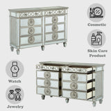 Varian - Mirrored Dresser - Silver - Furniture Home Direct