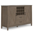 Ela - Wine Cabinet - Smoky Brown - Furniture Home Direct