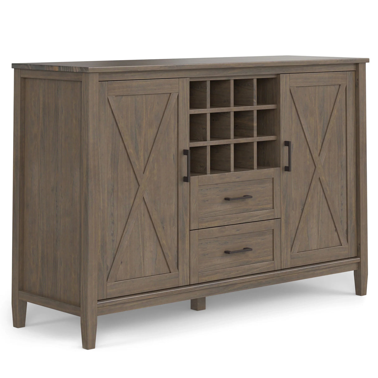 Ela - Wine Cabinet - Smoky Brown - Furniture Home Direct