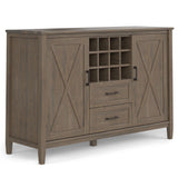 Ela - Wine Cabinet - Smoky Brown - Furniture Home Direct
