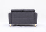 Yuina Gray Linen 3 Pieces Living Room Set - Furniture Home Direct