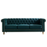 Chesterfield - Velvet Sofa 84.65" For Living Room - Furniture Home Direct