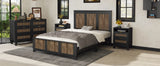 Queen Bed Set With Dresser And Two Nightstands Black - Furniture Home Direct