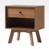 Mid-Century Modern Minimalist 1 Drawer Nightstand - Furniture Home Direct