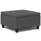 Harrison - Upholstered Coffee Table Storage Ottoman - Furniture Home Direct