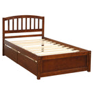 Platform Storage Bed Wood Bed Frame With Two Drawers And Headboard - Furniture Home Direct