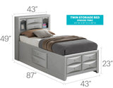 Marilla - Storage Bed With Bookcase Headboard - Furniture Home Direct