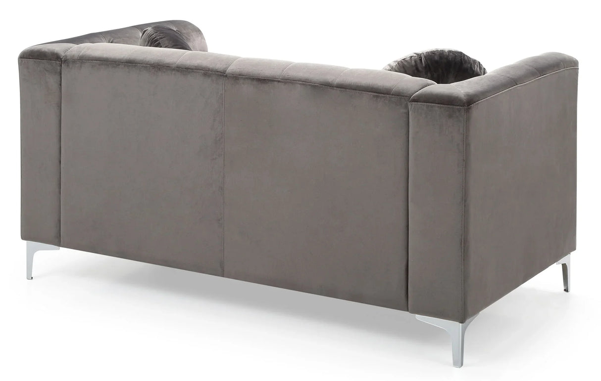 Stylish Sloped Arm Loveseat - Furniture Home Direct